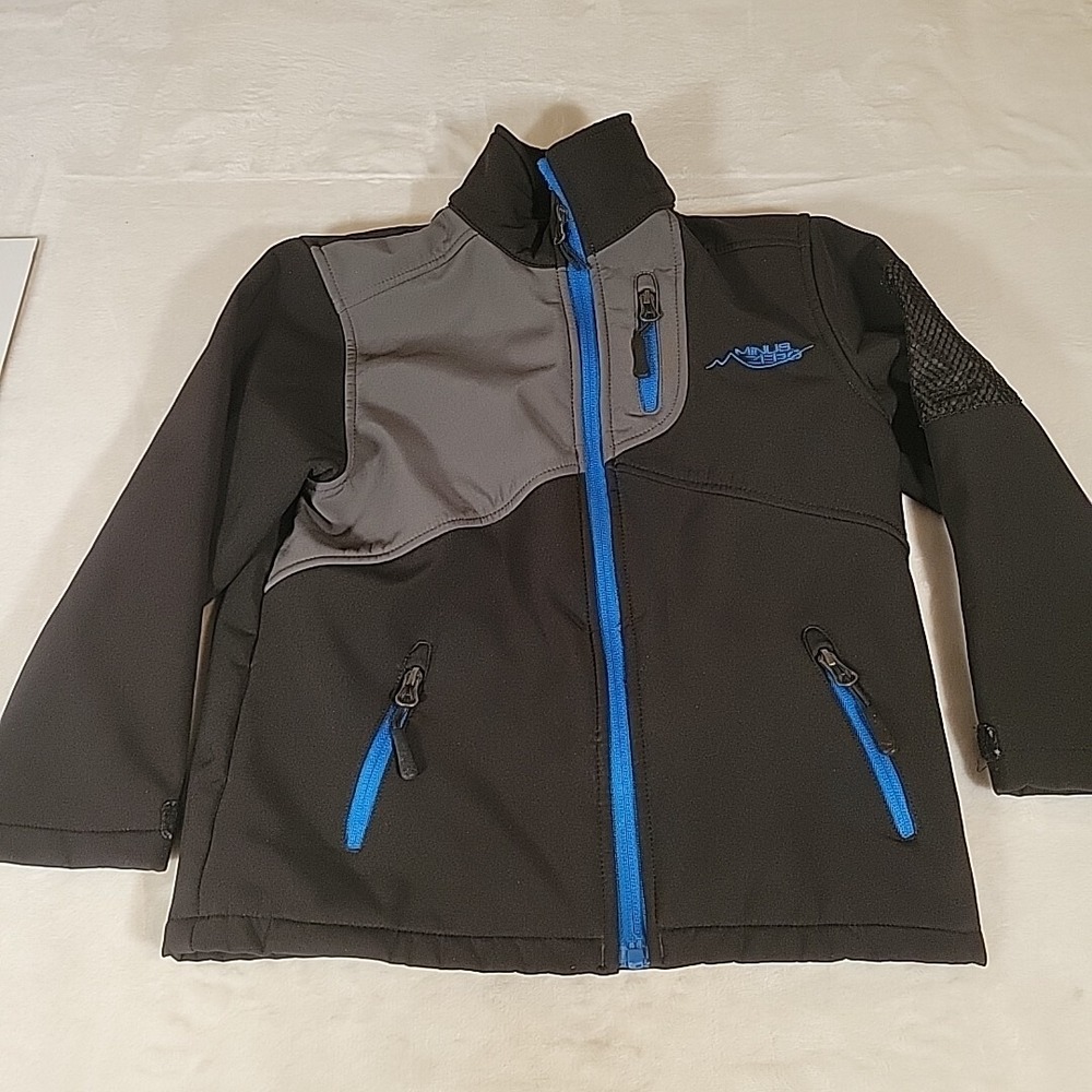 Minus Zero Boys Fleece Lined‎ Full Zip Winter Jacket Size 5/6